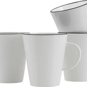 Szuper ajánlat Gimex Linea Line 350 ml bögre fekete vonallal