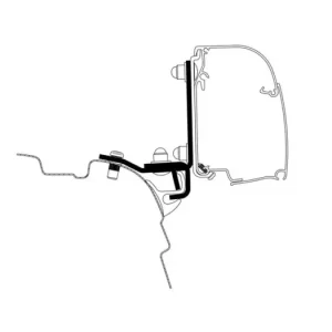 Biztonságos fizetés Adapter VW T5, T6 Brandrup sínnel a Thule 4200 árnyékolókhoz